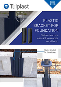 Plastic bracket for foundation
