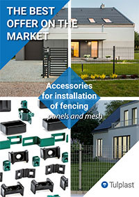 Accessories for installation of fencing panels and mesh